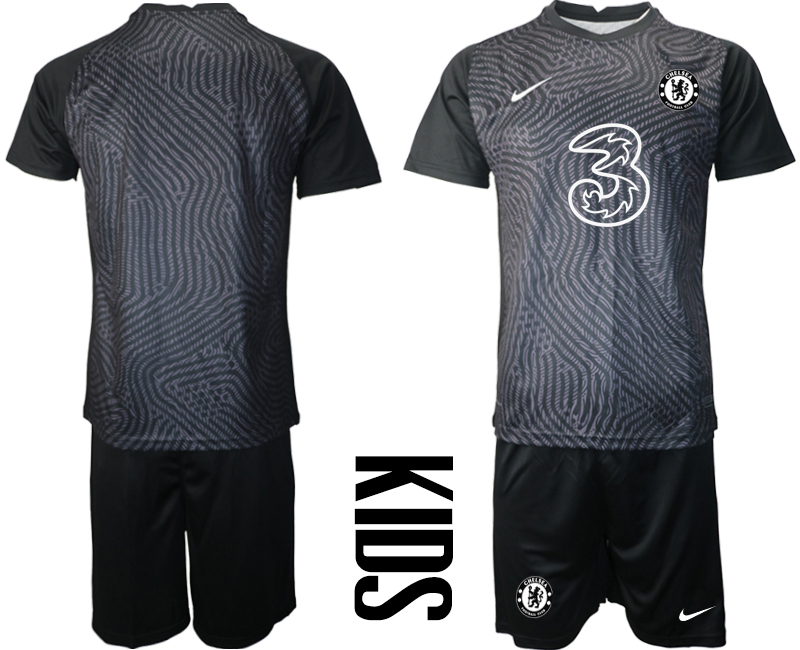2021 Chelsea black Youth goalkeeper. soccer jerseys